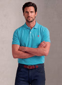 Polo Classic Azul Turquesa Hombre