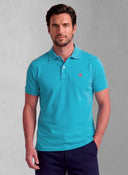 Polo Classic Azul Turquesa Hombre