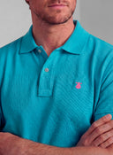 Polo Classic Azul Turquesa Hombre