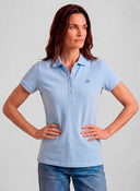 Polo Classic Celeste Mujer