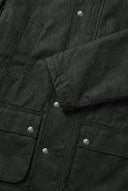 Parka Encerada Desgastada Kaki Hombre