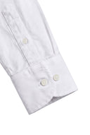 Camisa Blanca Punto Piqué Seda Hombre