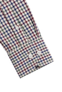 Camisa Beige Bolsillo Cuadro Caza Hombre