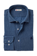Camisa Denim Nido de Abeja Hombre