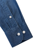 Camisa Denim Nido de Abeja Hombre