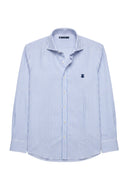 Camisa Rayas Azules Villela Fina Hombre