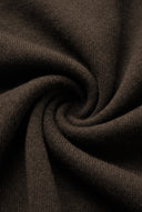 Jersey Marrón Lambswool Cuello Cremallera Hombre