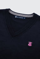 Jersey Cuello Pico Azul Marino Hombre