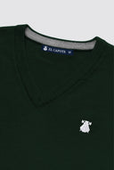 Jersey Cuello Pico Verde Hombre