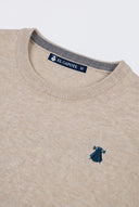 Jersey Cuello Caja Beige Hombre