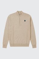 Jersey Beige Cuello Cremallera Hombre