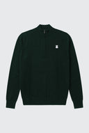 Jersey Verde Cuello Cremallera Hombre