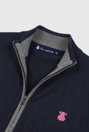 Chaqueta Azul Doble Cremallera Hombre