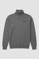 Jersey Cuello Alto Gris Hombre