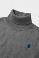 Jersey Cuello Alto Gris Hombre