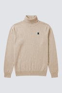 Jersey Cuello Alto Beige Hombre