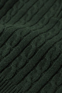 Jersey Verde Kaki Ochos Cuello Cremallera Hombre