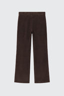 Pantalón Marrón Chocolate Pana Fina  Mujer