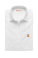 Camisa Blanca Oxford España Cuello Italiano Mujer