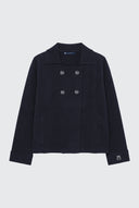 Chaqueta Azul Cruzada Mujer