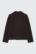 Chaqueta Marrón Cruzada Mujer