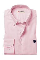 Chemise Homme Bleu Oxford À Pois