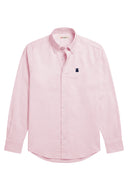 Chemise Homme Bleu Oxford À Pois