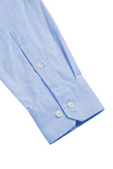 Camisa Azul Oxford Cuello Botón Hombre