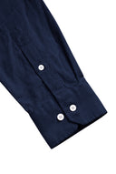 Chemise Homme Bleu Oxford À Pois
