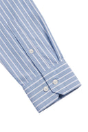 Chemise Homme Bleu Oxford À Pois