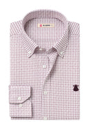 Chemise Homme Bleu Oxford À Pois