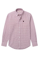 Chemise Homme Bleu Oxford À Pois