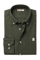 Chemise Homme Bleu Oxford À Pois