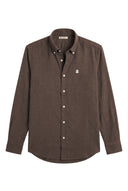 Chemise Homme Bleu Oxford À Pois