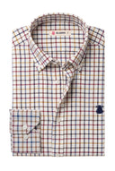 Chemise Homme Bleu Oxford À Pois