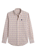 Chemise Homme Bleu Oxford À Pois