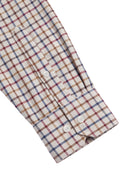 Chemise Homme Bleu Oxford À Pois