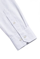 Camisa Blanca Raya Celeste Hombre