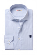 Camisa Celeste Cuadro Vichy Hombre