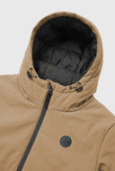 Parka Beige Técnica Acolchada Hombre