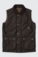 Gilet matelassé bleu marine pour homme Dos gris 