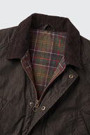 Gilet matelassé bleu marine pour homme Dos gris 