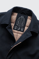 Trench matelassé Bleu Homme