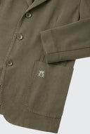 Americana Verde Kaki Capucha Desmontable Hombre