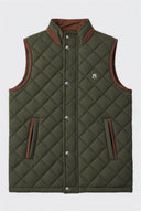 Gilet matelassé bleu marine pour homme Dos gris 