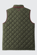 Gilet matelassé bleu marine pour homme Dos gris 