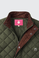 Gilet matelassé bleu marine pour homme Dos gris 