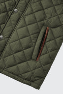 Gilet matelassé bleu marine pour homme Dos gris 