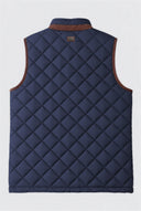 Gilet matelassé bleu marine pour homme Dos gris 