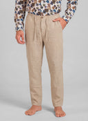 Pantalón Camel Lino Cordón Hombre